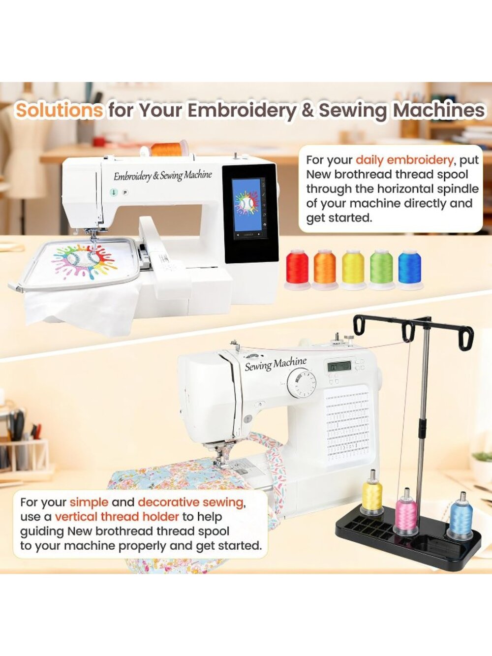 New 40 Colors 100% Polyester Machine Embroidery Thread 40WT - Picture 6 of 6